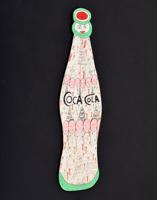 Large Howard Finster Coke Bottle Painting - Sold for $2,875 on 01-29-2022 (Lot 279).jpg